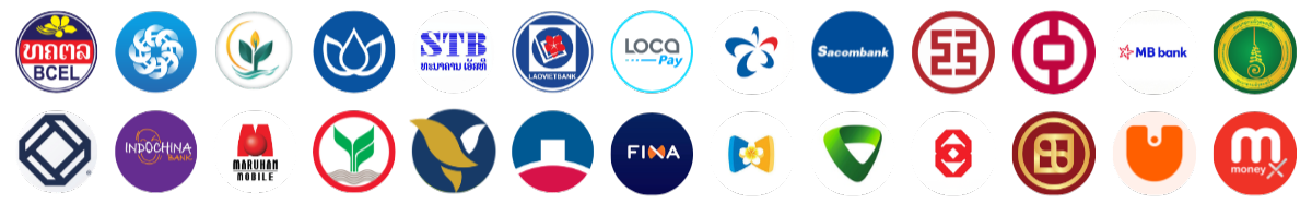 Lao banks that accept LAO QR